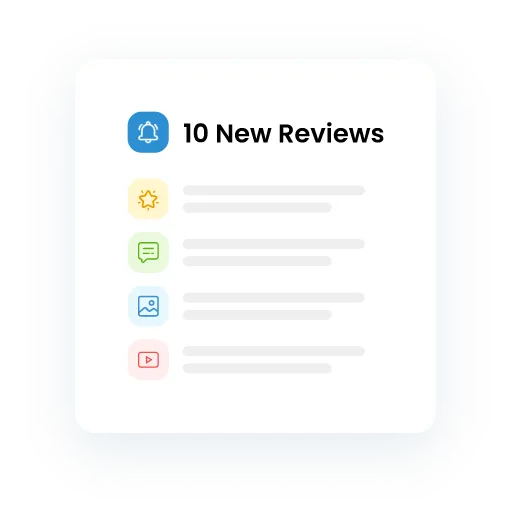 Interface showing new notification portal 
