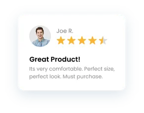 Product review by a shopper