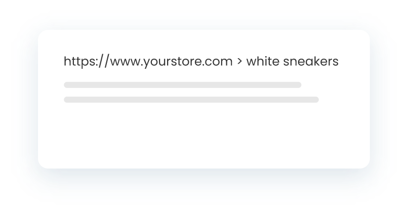 Store URL appearing in 