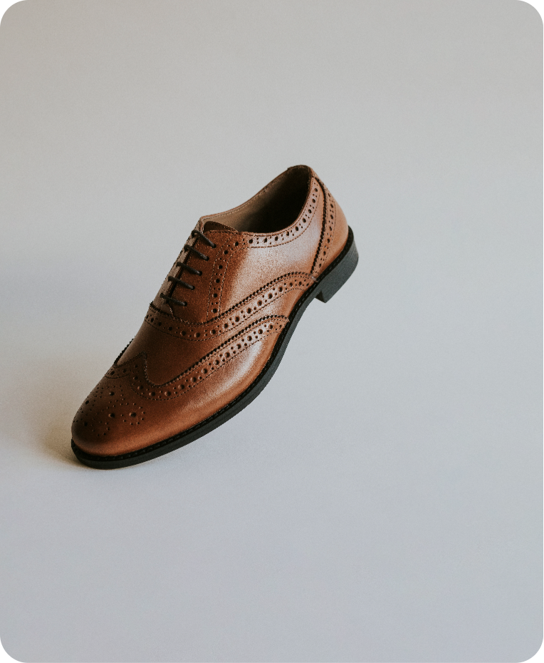 Image of a leather shoe horizantal